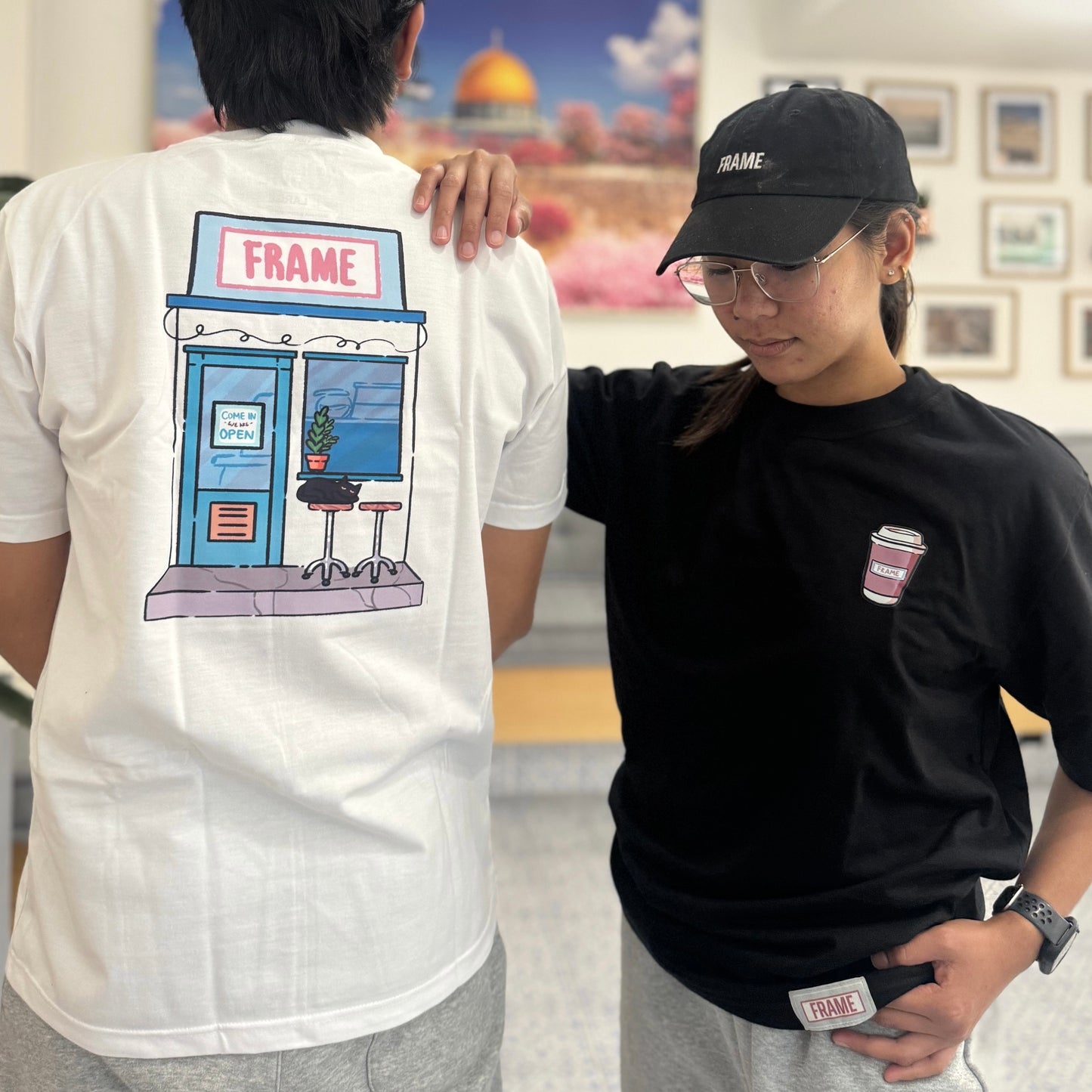 Frame Black Tee - قميص فريم الاسود